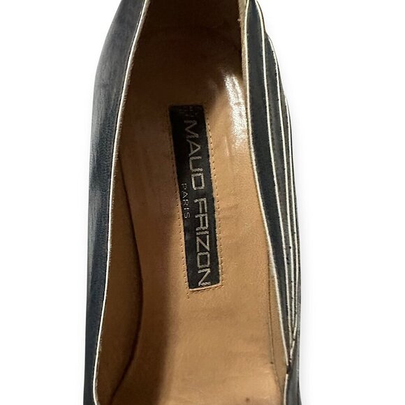 Vintage Maud Frizon Dark Gray Pumps with Bow, Size 40.5 EU - Picture 15 of 15